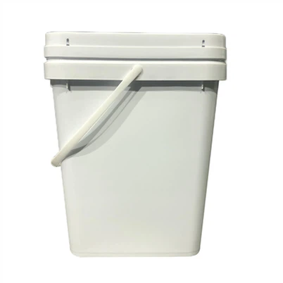 Găleți pătrate din plastic de 19 l cu capace