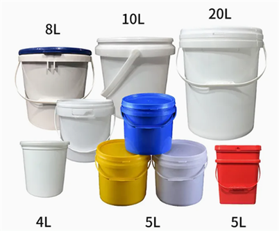 Găleată rotundă îngroșată din plastic