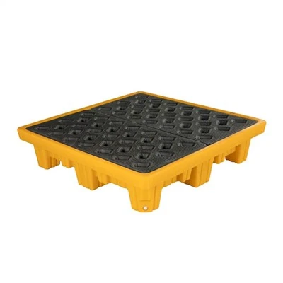 Cu orificiu de scurgere Palet din plastic pentru tambur de ulei greu 1320x1320x300mm
